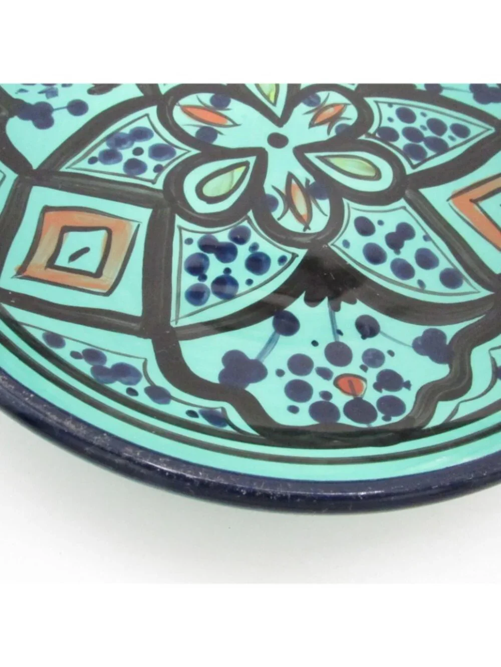 Set Pottery Barn Green / turquoise Kasara Moroccan Mosaic Salad Appetizer Plates